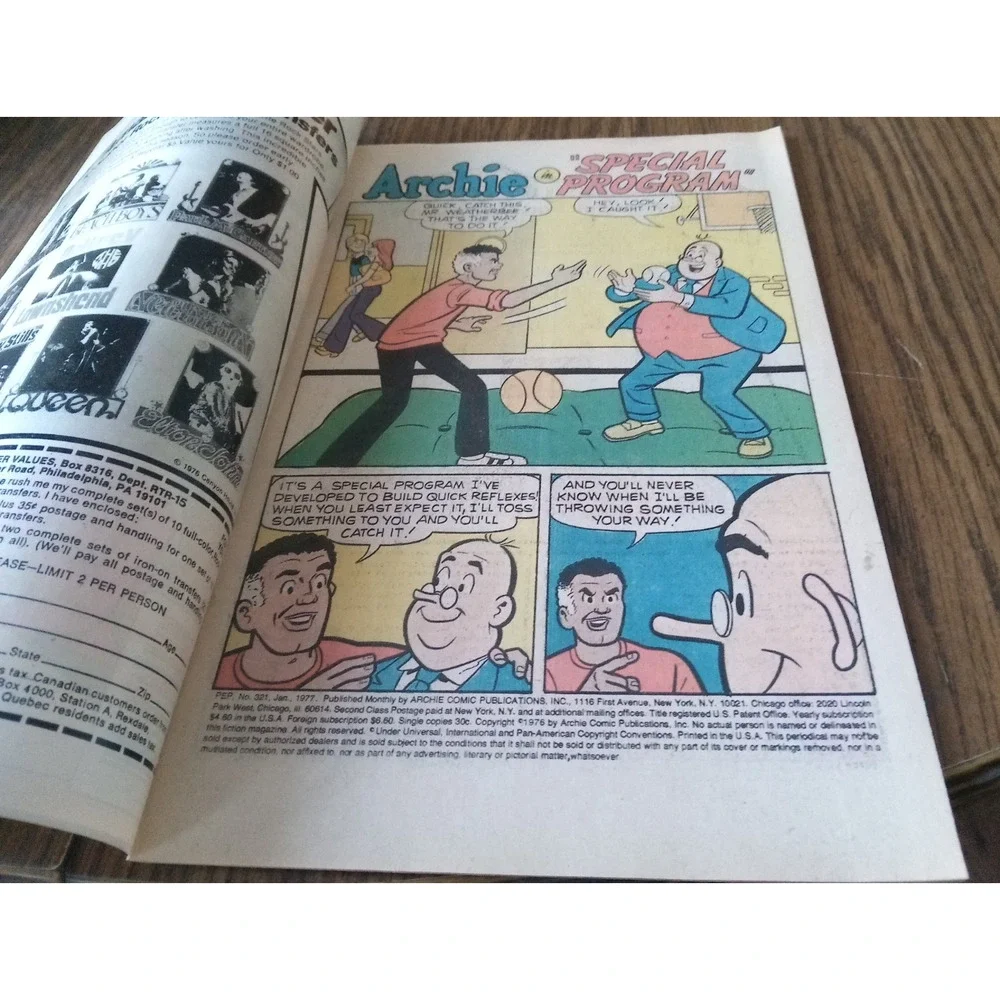 Pep #321 January 1977 Archie Comics - Picture 3 of 5